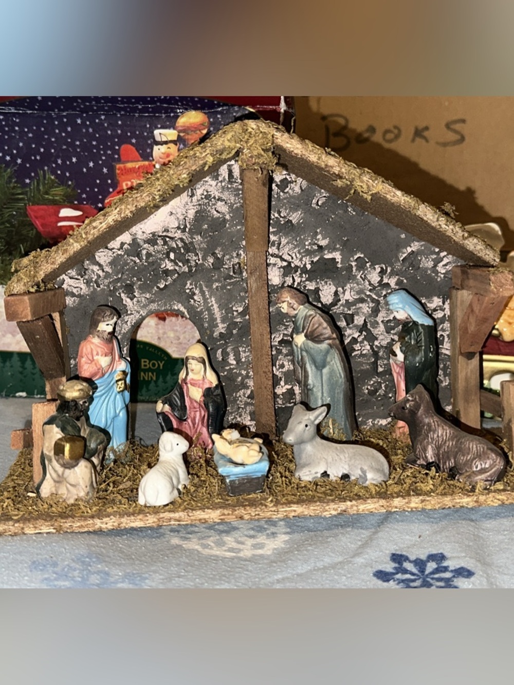 Traditional Nativity Set Figurines - Multi-Color - Unbranded